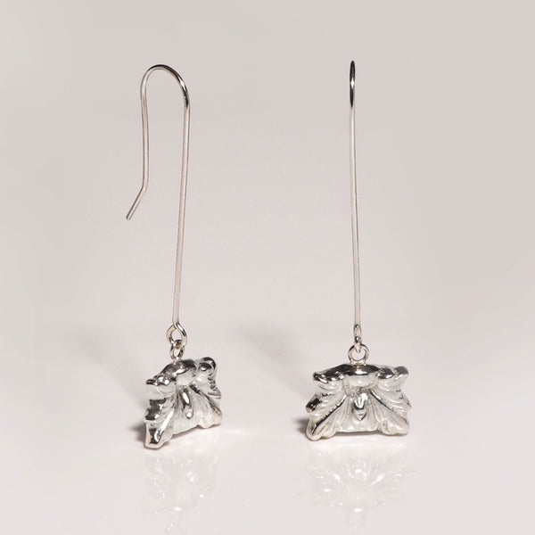 Florence drop earrings in recycled silver